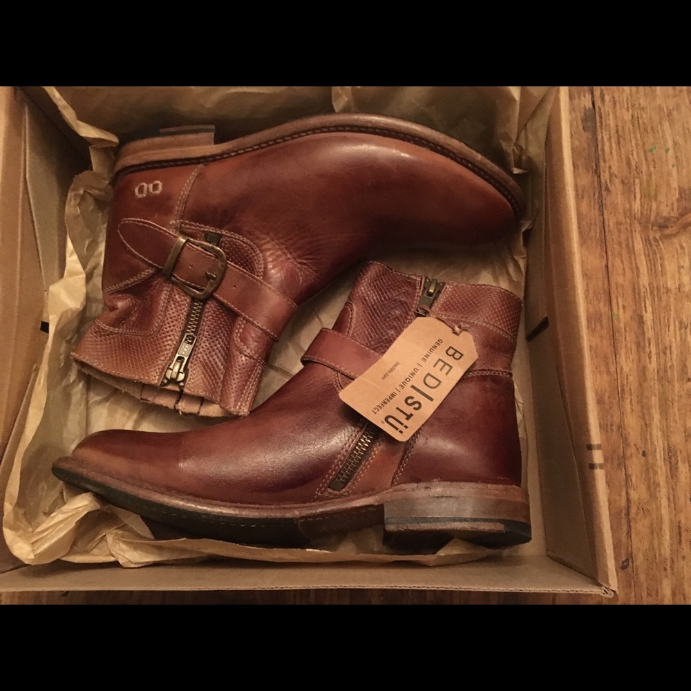 BedStu Becca Tan Rustic Boot Size 8.5